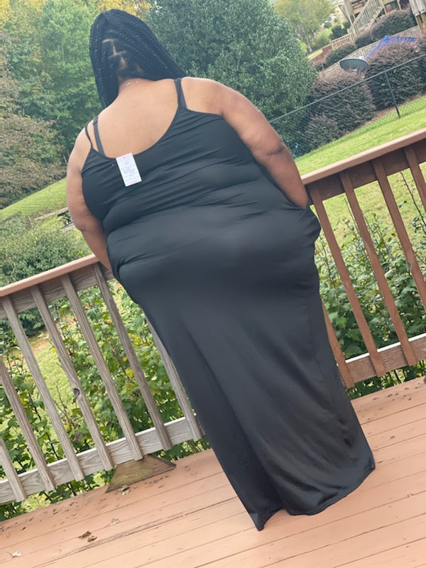 Long black Maxi dress